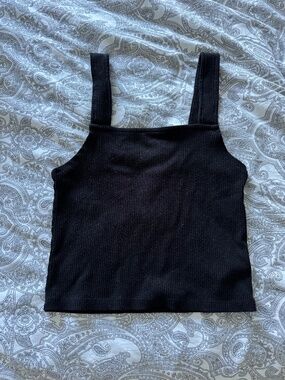 American Eagle Ribbed Square Neck Tank Top